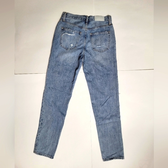 PISTOLA Blue High Rise Distressed Jeans - Picture 3 of 15